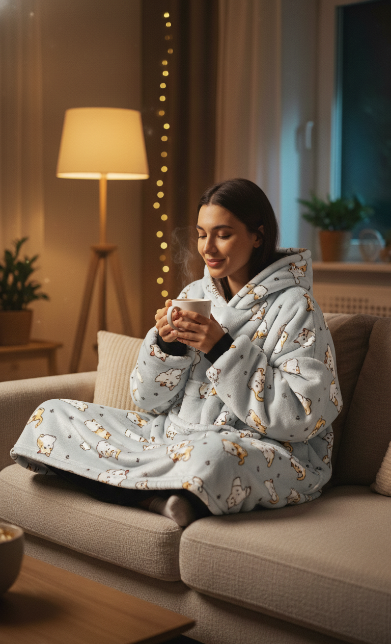 OMIRO™ Heated Hoodie Blanket