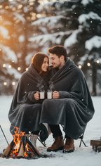 OMIRO™ Heated Hoodie Blanket