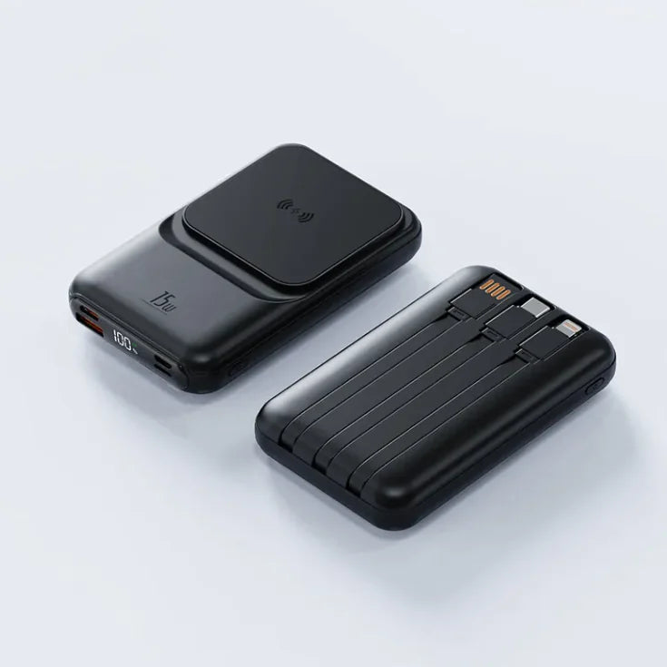 Magnetic Wireless Charger Power Bank (Lightning, TypeC)