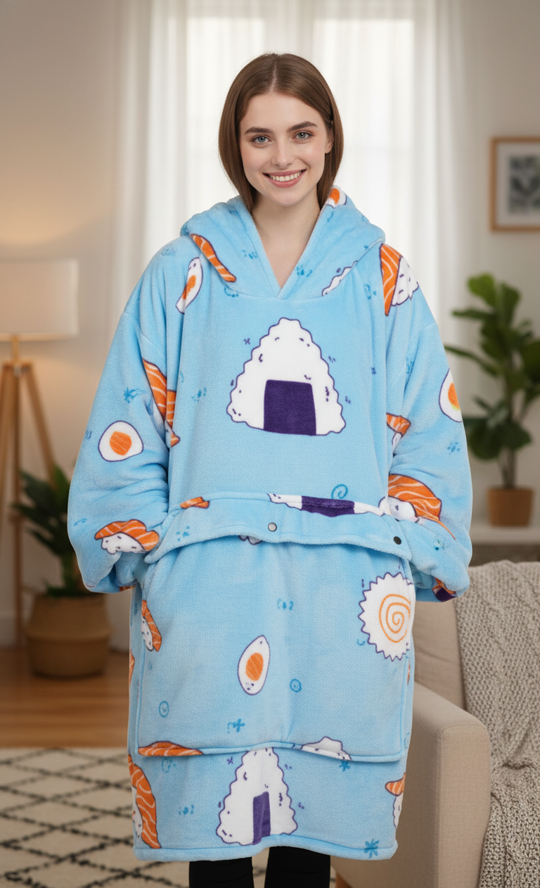 OMIRO™ Heated Hoodie Blanket