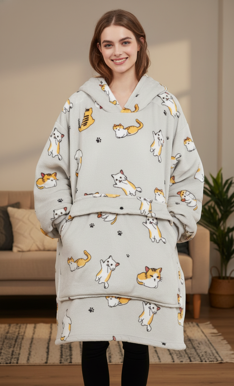 OMIRO™ Heated Hoodie Blanket